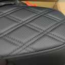 Motorcycle Seat Upgraded One-Piece Driver and Passenger Seat with Diamond Pattern Stitching Fit for Harley Touring Electra Glide 1997-2007 Road Glide 1998-2007(Black Diamond Stitching)