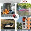 4 Pack Car Window Breaker and Seatbelt Cutter,Auto Rescue Tool,Safe Hammer Car Window Breaker for Land and Underwater,Window Breaker Tool for New Cars,Emergency Car Kit(Red)