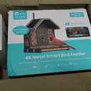 Birdfy Smart Bird Feeder with Camera, 4K UHD Video, Dual-Band 2.4/5GHz Wi-Fi, Solar Powered, AI Identification Lifetime Free, Bird Watching Gift for Bird Lovers