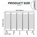 Portable Medical Privacy Screen, Medical Privacy Screen on Wheels, Rolling Medical Room Divider for Hospitals Clinics Bedrooms Beauty Salon (White, 4 Panel)