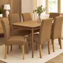 Aertiavty Chair Covers for Dining Room Set of 8 Kitchen Seat Covers, Dining Room Chair Covers Chair Slipcover for Parsons Chair, Camel