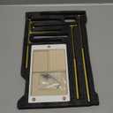 pickpiff Jewelry Organizer Holder Stand: 3 Tier Jewelry Storage Display for Necklace, Bracelet, Earring, Ring, White & Gold