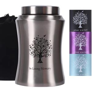 Tree of Life Urns for Human Ashes - Cremation Urns Adult for Funeral, Burial or Home - Decorative Urn for Ashes Male Female (220 Cubic inches, Original(Tree))