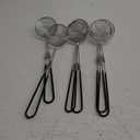 6-Piece 2.5-Inch Stainless Steel Hot Pot Strainer Set - Black