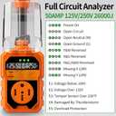 26000J RV Surge Protector 50 Amp, Auto Shutoff & Reset Voltage & Temperature, LED Display Real-Time Circuit Analyzer, RV Adapter Plug for Camper Travel Trailers