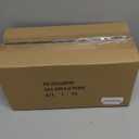 Large Bread Box for Kitchen Countertop Corner Breadbox for Homemade Bread Metal White Vertical Stripe Pattern Embossed Bread Storage Container Bin with Bamboo Lid