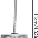 5Pcs Christmas Taper Candle Holder Candlestick Liners Inserts Cup Advent Wreaths Candle Stand with Spike for Pillar Tealight Wedding Flower Arrangement Silver