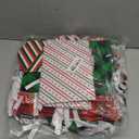 34 Pack Drawstring Christmas Gift Bags Assorted Sizes, Reusable Holiday Wrapping Bags for Presents, Plastic Xmas Gift Bag with Drawstring - Extra-Large, Large, Medium, Small Christmas Bags for Gifts