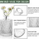 Arme 20 Pcs Bud Vase Set, Mini Vases for Flowers, Small Vintage Glass Vase for Centerpieces, Cute Clear Bud Vases for Home Flower Wedding Decorations