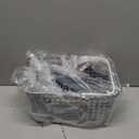 Plastic Shower Caddy Basket with Handles, Cleaning Supply for Dorm, School, Camping, Travel, Bathroom (Light Grey, 1 Pack)