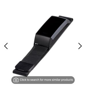 WITH it Stainless steel mesh band for use with FITBIT CHARGE 4 & CHARGE 3