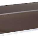 MATICO 58.5" Outdoor Clear Door Awning Patio Window Cover Polycarbonate Rain & Snow Protection, Modern Hollow Sheet with UV Protection Cover, Window Door Awning Canopy,Tea/Black-Edge