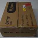 Huuger Nightstand Set of 2, Night Stand with Fabric Drawer, Mesh Shelf, Side Table with Storage, Fabric Drawer Dresser, Open Shelf, Metal Frame, Bedroom, Rustic Brown