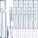 Patelai 30 Pieces Empty Lip Gloss Tubes 5 ml Transparent Lip Gloss Containers Clear Refillable Lipstick Container Lip Balm Bottles Eyelash Growth Liquid Tube Cosmetic Container with Rubber Stoppers