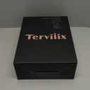 Terviiix 4-in-1 Hot Air Rotating Blow Dryer Brush Kit  1000W with Rotatable Round Brushes (2 Sizes), Oval Volumizer, and Diffuser  Ideal for Curly Hair, with Arthritis-Friendly Big Buttons, Black