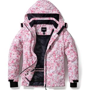 TSLA Women's Winter Ski Jacket, Waterproof Warm Insulated Snow Coats, Cold Weather Windproof Snowboard Jacket with Hood