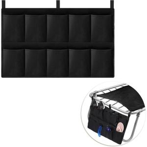 Huhumy End of Bed Shoe Bag Multi Functional Travel Shoe Bags Large Capacity Organizer Shoe Storage Bag for Outdoor Women Men(Black)