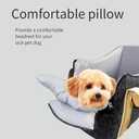 Dog Purse Carrier with Soft PillowsDog Tote Bag with Pockets and Secure Harness Clip,17 * 9.5 * 9inches for Small Dogs and Puppies,Outing,Travel,Vet