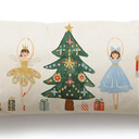 Merry Christmas Throw Pillow Cover 14x36 Inch Nutcracker Christmas Decor Winter Holiday Party Cushion Case Decoration for Sofa Couch YK-141B14