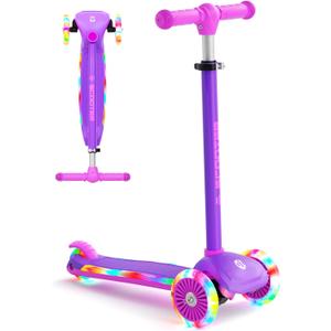 XJD 3-Wheel Scooter for Kids 2-8, Dynamic Gradient Deck Lights