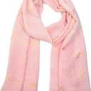 Thin Silk American Scarf for Women Lightweight Floral Scarves Fringed Shawl for Spring Summer fall Winter Scarfs (Color-c03)