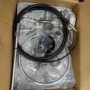 Marine Steering Control Cable, 10ft Cable Outboard Steering Kit 3/4" Standard Tapered Shaft, Marine Steering System for Yachts and Other Watercraft