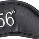 Craftsman Golf 1pc or 1 Set Synthetic Leather Black Golf Club Head Cover Wedge Iron Protective Headcover, (1pc 56°)