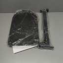 YUHFERA 360° Rotatable Sofa Tray Table for Couch Arm - Height Adjustable End Table for Bed or Chair with Phone & Tablet Slots, TV Tray Table, Side Table Tray for Small Spaces（Black, Arc）