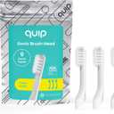 quip Sonic Toothbrush Replacement Heads for Adults - 3 Pack - Verified quip Standard Brush Head Refills for Electric Toothbrushes - Soft Bristles, Compact & Flexible - Last 3 Months Each