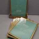 LaVie Home 8x10 Picture Frames (6 Pack, Gold) Simple Designed Photo Frame with High Definition Glass for Wall Mount & Table Top Display, Set of 6 Classic Collection