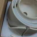 LE TAUCI Plant Pots, 4.1+5.1+6.5 inch, Set of 3, Ceramic Planters with Drainage Hole and Saucer, Indoor Flower Pot with Hole Mesh Pad, Gifts for Mom, Reactive Glaze Beige