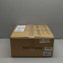 VONLUCE Modern Chandeliers, 18" Drum Chandeliers with 2-Layer Fabric Shade, 4-Light Pendant Light Fixture with E26 Bases, Light Fixture for Dining Room Bedroom Living Room, Linen Shade & Brass Finish (Brushed Gold)