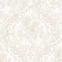 Ismoon Floral Peel and Stick Wallpaper Vintage Beige Contact Paper Boho Watercolor Damask Wall Paper Textured Removable Self Adhesive Vinyl Wallpaper for Cabinet Bedroom Wall Decor, 17.3 in X 6.5 ft