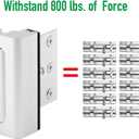 2 x Home Security Door Lock Child Proof Door Reinforcement Lock for Kids Safety Withstand 800lbs Metal Door Lock Security Front Child Safety Door Latch Lock Top High Security Door Locks for Interior Lock