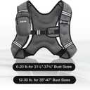 ZUETK Weighted Vest, 12lb Weight Vest with Reflective Stripe, Weighted Vest for Men Women Workout Equipment for Strength Training, Running, Jogging, Fitness, Weight Loss