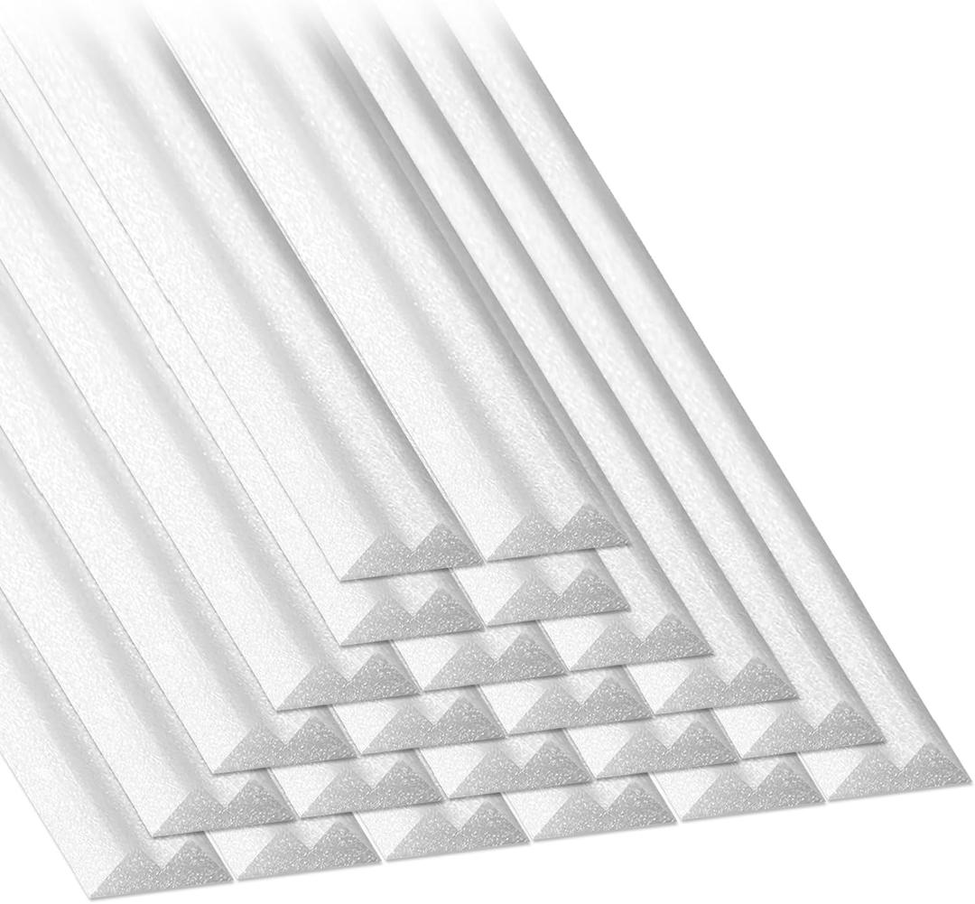 46.5" 22PCS Peel and Stick Pool Cove for 27' Round Above Ground Pool, Closed Cell Foam Peel and Stick Above Ground Pool Cove with Adhesive Backing, Protect Pool Liner, Prevents Excess Wear