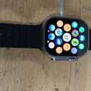 Apple Watch Ultra [GPS + Cellular 49mm] Titanium Case with Midnight Ocean Band, One Size (Renewed Premium)