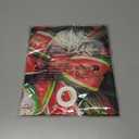 BlissYard Christmas Door Banner Set 35x71 Inch Jingle All The Way Christmas Wreath with Golden Poinsettias Green Baubles Red Bow Home Porch Decoration Jingle Phrase Theme Front Door Party Holiday