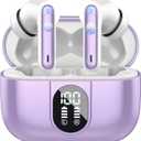 Ai Translation Earbuds Real Time, Simultaneous Interpretation Translator Earbuds with 6 Translation Modes/164 Languages, No Subscription Translatior Headphones, Taro Purple
