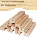 Wedding Table Numbers 1-20, Acrylic Arch Signs with Natural Wood Stands Holders, Rustic Table Decor for Reception & Parties (Frosted Gold)