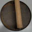 AIVIKI Burger Press, Smash Burger Press for Blackstone Griddle, Heavy Duty Cast Iron Round 6.9In Bacon Grill Press with Wood Handle, Meat Steak Weight for Sandwich, Paninis (Round)