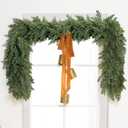 Jutom 1 Pcs 6 ft Thick Christmas Cedar Garland Artificial Realistic Soft and Flexible Full Faux Green Cedar Pine Garland for Home Indoor Xmas Holiday Mantle Fireplace Party Decoration