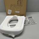 Primlect Potty Training Seat, 2in1 Toddler Toilet Seat with Step Stool, UltraStable Potty Chair Attachment, Adjustable Seat and Step Ladder, NonSlip Design, Splash Guard for Boys and Girls(Grey)