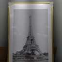 upsimples 24x36 Poster Frame, Display Pictures 20x30 with Mat or 24x36 Without Mat, Wall Hanging Picture Frame, Gold, 1 Pack