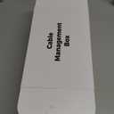 YECAYE 2 Pack Cable Management Box, Pet Friendly Cord Organizer Box for Home & Office, Child-Proof Cable and Power Strip Protector Box, Wire Hider and Cord Organizer for Desk, White