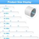 41 to 185 Inch Tension Curtain Rod No Drill White Shower Curtain Rod Extra Long Heavy Duty Tension Rod for Windows, Patio, Bathroom - Renter Friendly Adjustable Curtain Rods