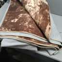 RELEANY Washable Area Rugs 8'x10' Non-Slip Modern Abstract Soft for Living Room Entryway Bedroom Nursery, Print Pattern, Brown Tan Beige Coffee