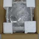 Clear Acrylic Display Case for Figures with LED Light, Dustproof & Moistureproof Display Stand with Door, Storage Box for Lego Collectibles, Action Figures, Pop Mart and Model Toys (White)