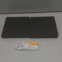 FURAOMEILI Floating Shelves for Wall Set of 2, 6-Inch Solid Wood Square Shelves, Small Decorative Wall Display Shelf for Bathroom, Bedroom, Living Room & Kitchen – Black