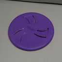 Indestructible Dog Flying Disc, Interactive Dog Flyer Toys, Soft Lightweight Catch and Fetch Toys for Medium Large Dogs, Floats in Water & Safe on Teeth, 9 inch (Large, Purple)